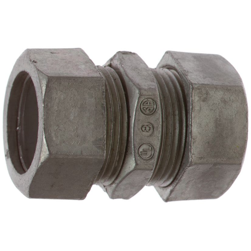 Steel City TK-213-SC Compression Coupling, 1 in, For Use With EMT Conduits, Die Cast Zinc